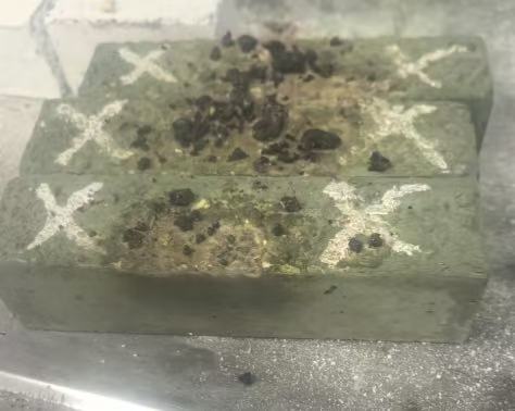 二期料熔渣侵蚀